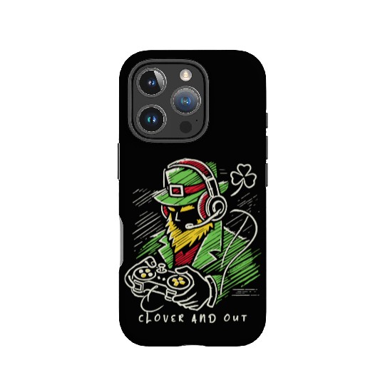 St. Patrick's Day Gamer Clover And Out IPhone Cases