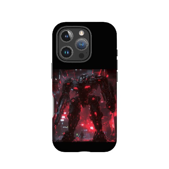 Crimson Labyrinth Mech IPhone Cases