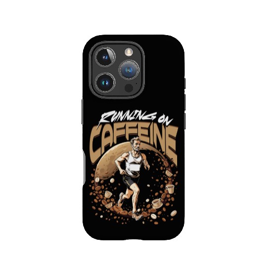 Marathon Marathoner Running On Caffeine IPhone Cases