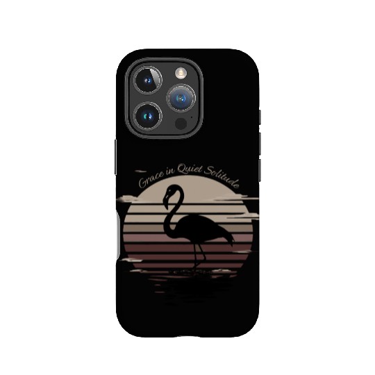 Serene Flamingo Sunset Silhouette IPhone Cases