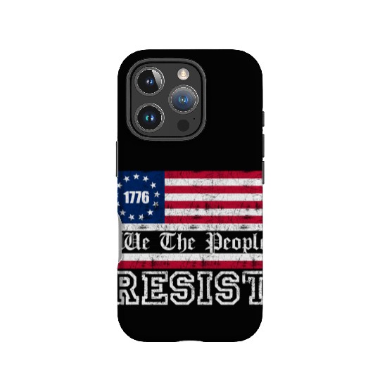 1776 Resist Trump Protest Anti Political US Fla IPhone Cases