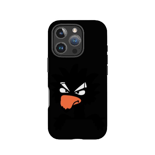 Raven bird looks evil cool funny comic humor fun IPhone Cases