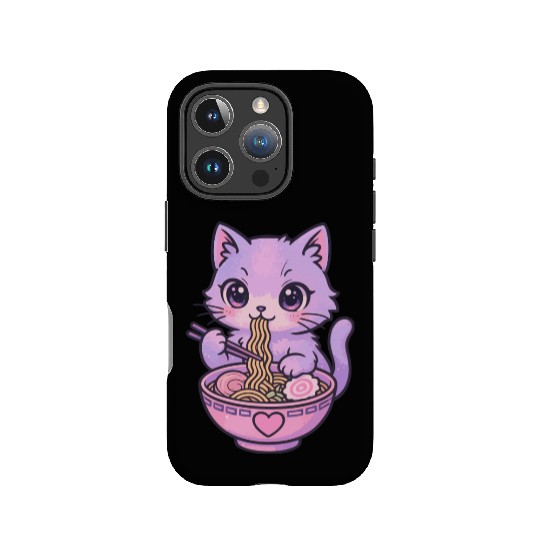 Kawaii Cat Ramen IPhone Cases