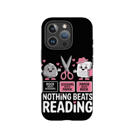 Rock Paper Scissors Nothing Beats Reading IPhone Cases