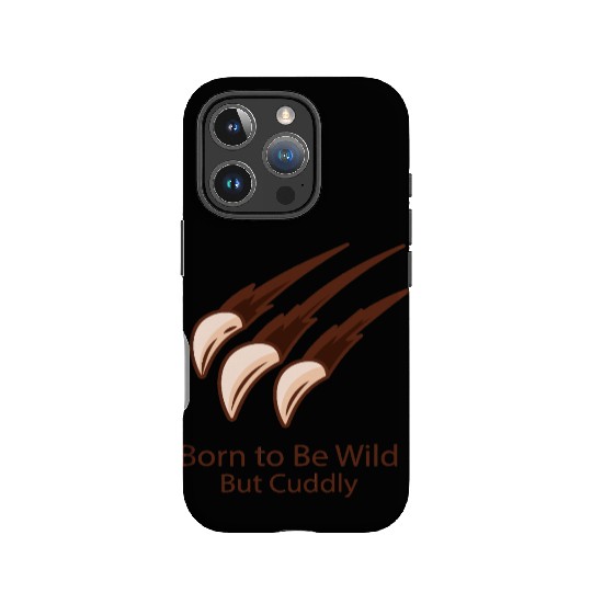 Born to Be Wild – But Cuddly Cuddles with Claws IPhone Cases
