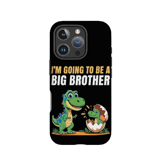 Kids I'm Going To Be A Big Brother Dinosaur IPhone Cases