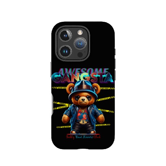 gangsta teddy bear IPhone Cases