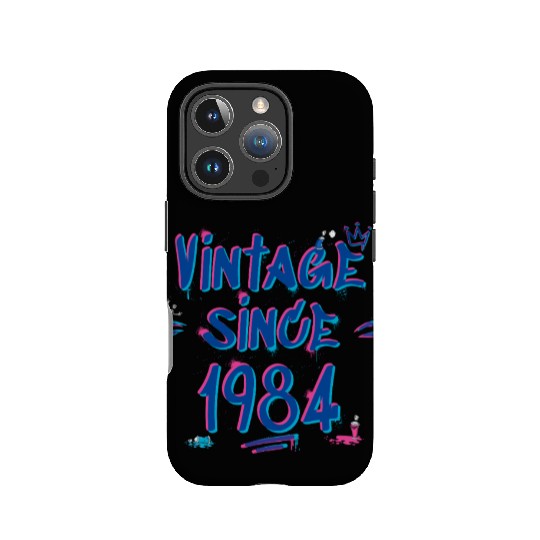 Vintage Since 1984 Hip-Hop Graffiti Glitch 41st IPhone Cases