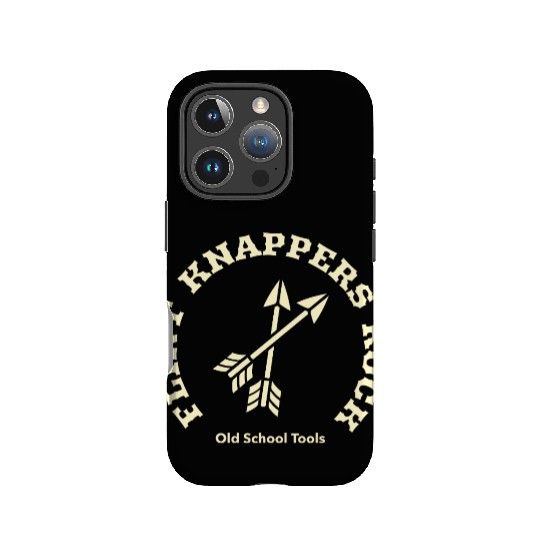 Flint Knappers Rock Old School Tools Knapping IPhone Cases