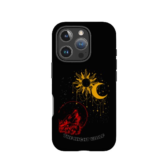 "Night Wolf – Lunar Howl Graphic IPhone Cases"