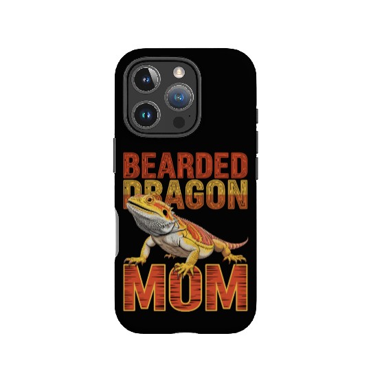 Proud Bearded Dragon Mom Graphic with Vibrant IPhone Cases
