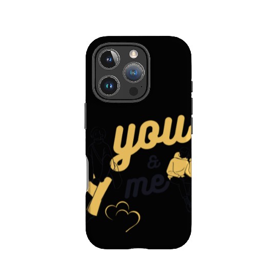 You & Me Couple IPhone Cases – Minimalist Romantic Love