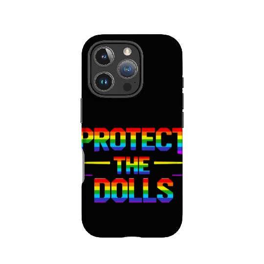 PROTECT THE DOLLS - Rainbow flag IPhone Cases