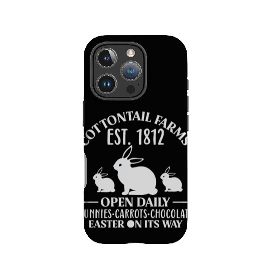 Cottontail Farm Est 1812 Open Daily Bunnies Easter IPhone Cases