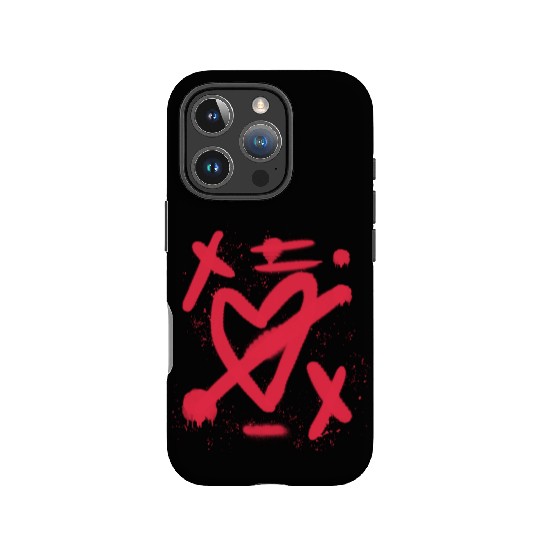 Broken Heart Graffiti – Distressed Spray Paint IPhone Cases