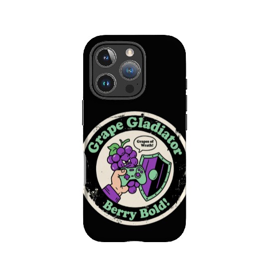 Grape Gladiator Berry Bold Gamer IPhone Cases