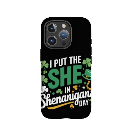 Irish Clover Shenanigans Lucky Charm Womens Comfy IPhone Cases