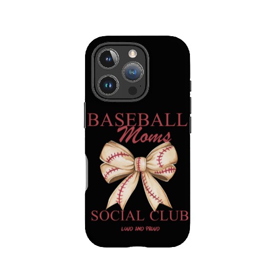 Baseball Moms Soociial Clubb – Game Day Design IPhone Cases