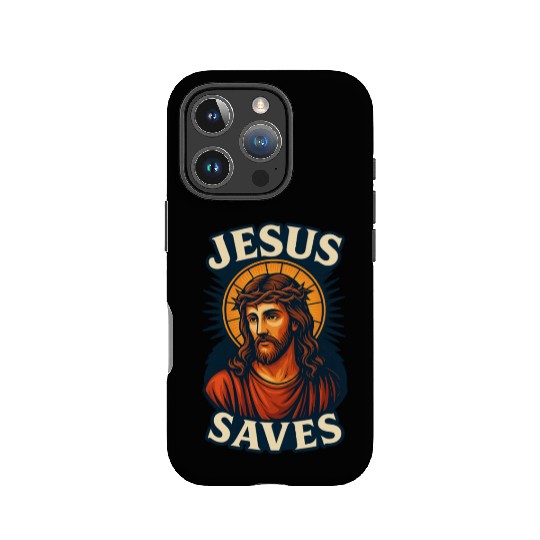 Jesus Saves IPhone Cases Design | Bold Semi-Realistic