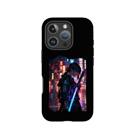 Cyberpunk Samurai Girl IPhone Cases