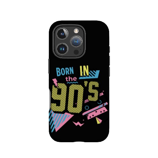 Born In The 90s Retro Nostalgia 90s Design IPhone Cases