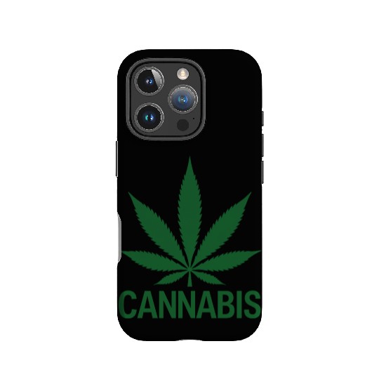 Cannabis Hemp Leaf Statement Green Look IPhone Cases