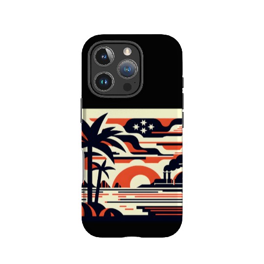 Twilight Palm & Factory Scene IPhone Cases