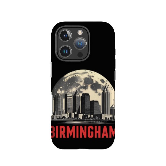 Birmingham City Albm Skyline Full Moon IPhone Cases