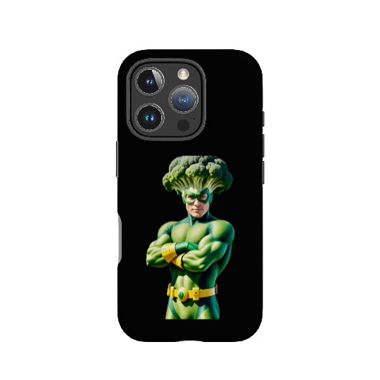 Broccoli Superhero IPhone Cases