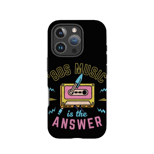 80s Music Is The Answer IPhone Cases