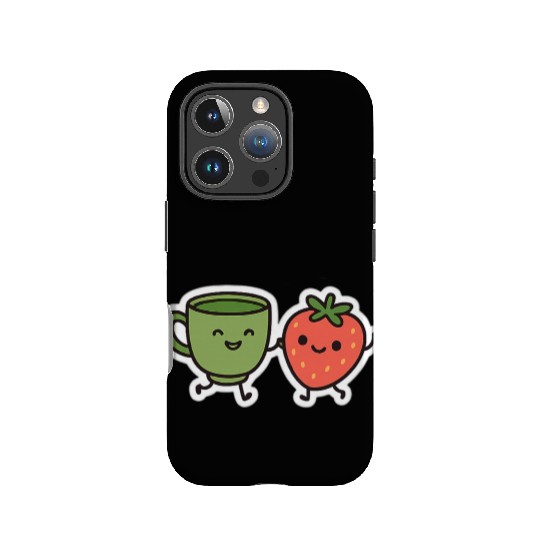 Matcha & Berry Besties IPhone Cases