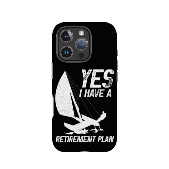 Retirement Plan Catamaran Trapeze Sailing Captain IPhone Cases