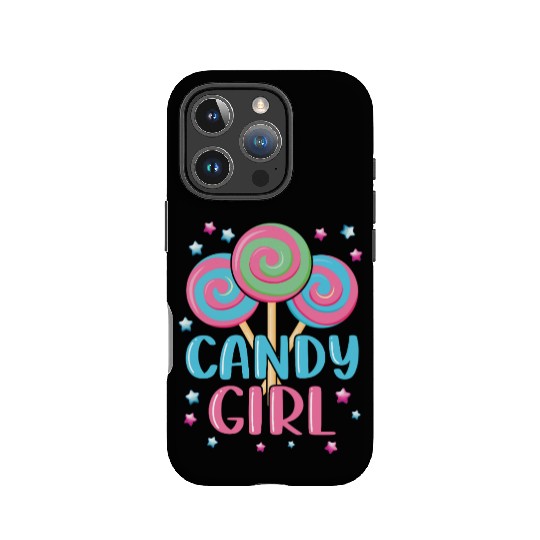 Cute Lollipop Candy Girl Design 01 IPhone Cases