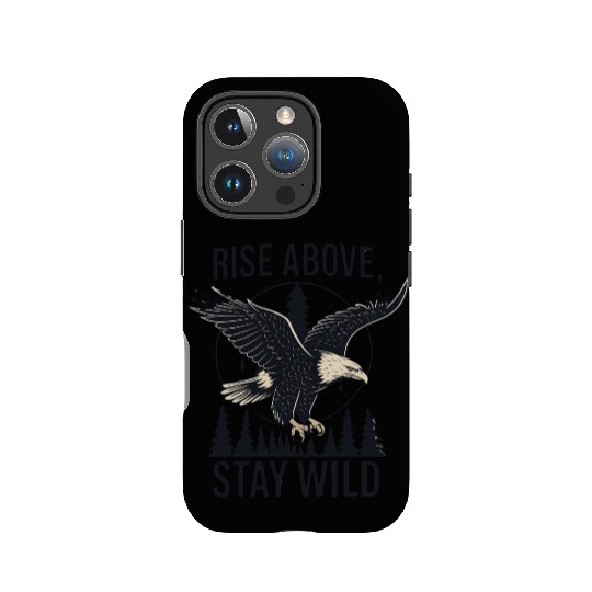 Soar Fierce, Live Free – Bald Eagle Wilderness Des IPhone Cases