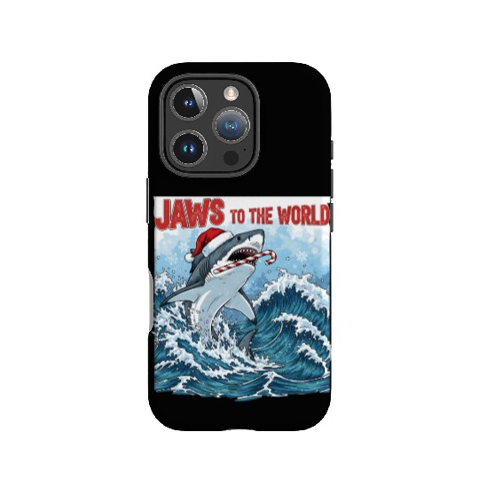 Jaws to the World – Christmastime Shark Attack IPhone Cases