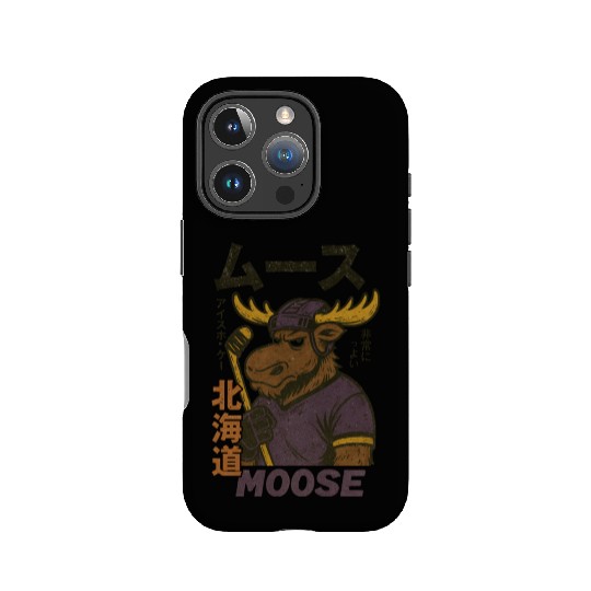 Vintage Minnesota Moose Hockey Japan Version IPhone Cases