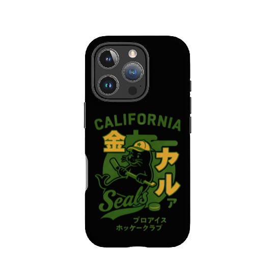 Defunct California Golden Seals Hockey Japanese IPhone Cases