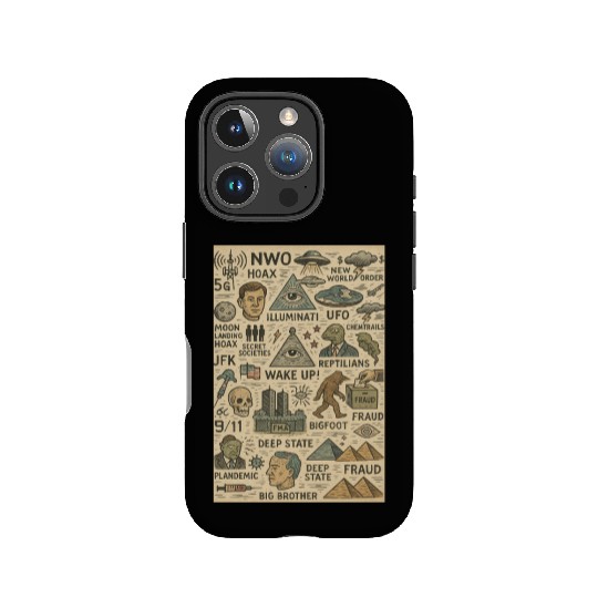 Vintage Conspiracy Theory Icons IPhone Cases