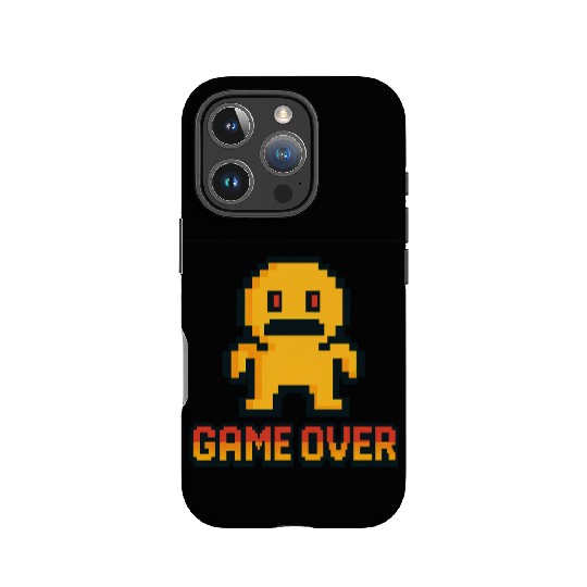 Retro Pixel Game Over – 8-Bit Character Design IPhone Cases