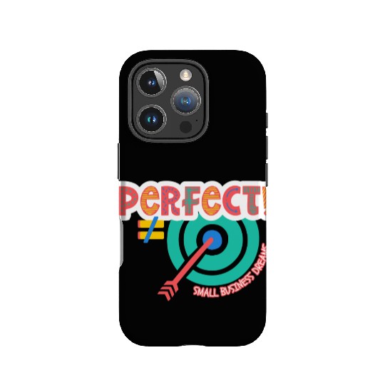 Perfect is NOT the Goal (orange) IPhone Cases
