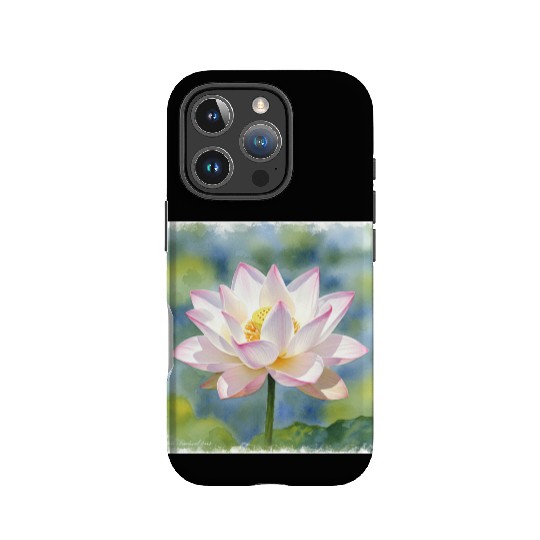 Serene Water Lily Floral Print IPhone Cases