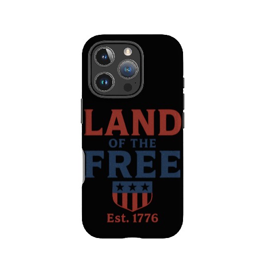 Land of the Free Patriotic Badge IPhone Cases