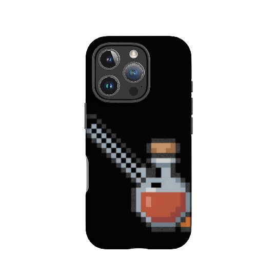 Pixel Art Vampire Potion Design IPhone Cases