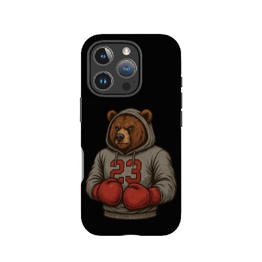 Bear 23 Boxing IPhone Cases Grizzly Gym Fighter IPhone Cases