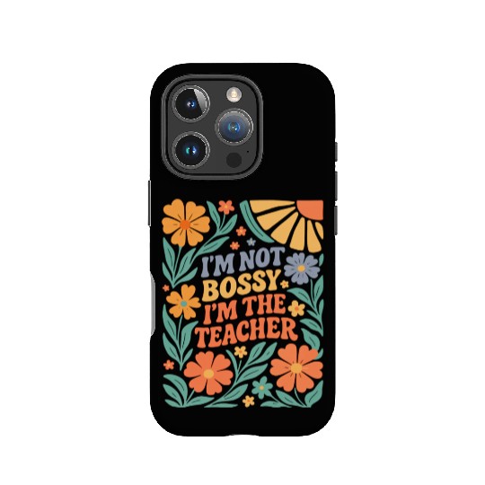 Floral Teacher Affirmation IPhone Cases