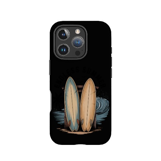 Beach Surfboards Sunset Scene IPhone Cases