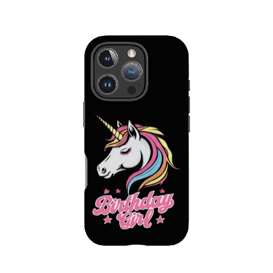 Sparkling Rainbow Unicorn Birthday IPhone Cases