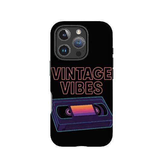 Vintage Cassette Tape Neon Design IPhone Cases