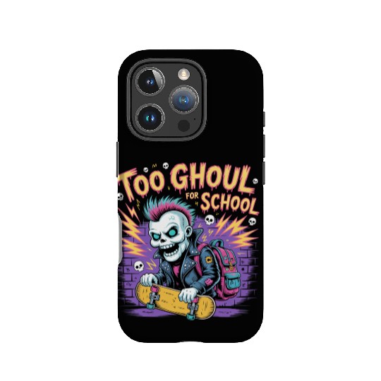 Too Ghoul for School – Punk Ghost Halloween IPhone Cases