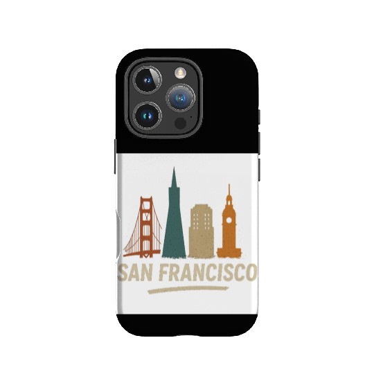 San Francisco Skyline Street Glow IPhone Cases